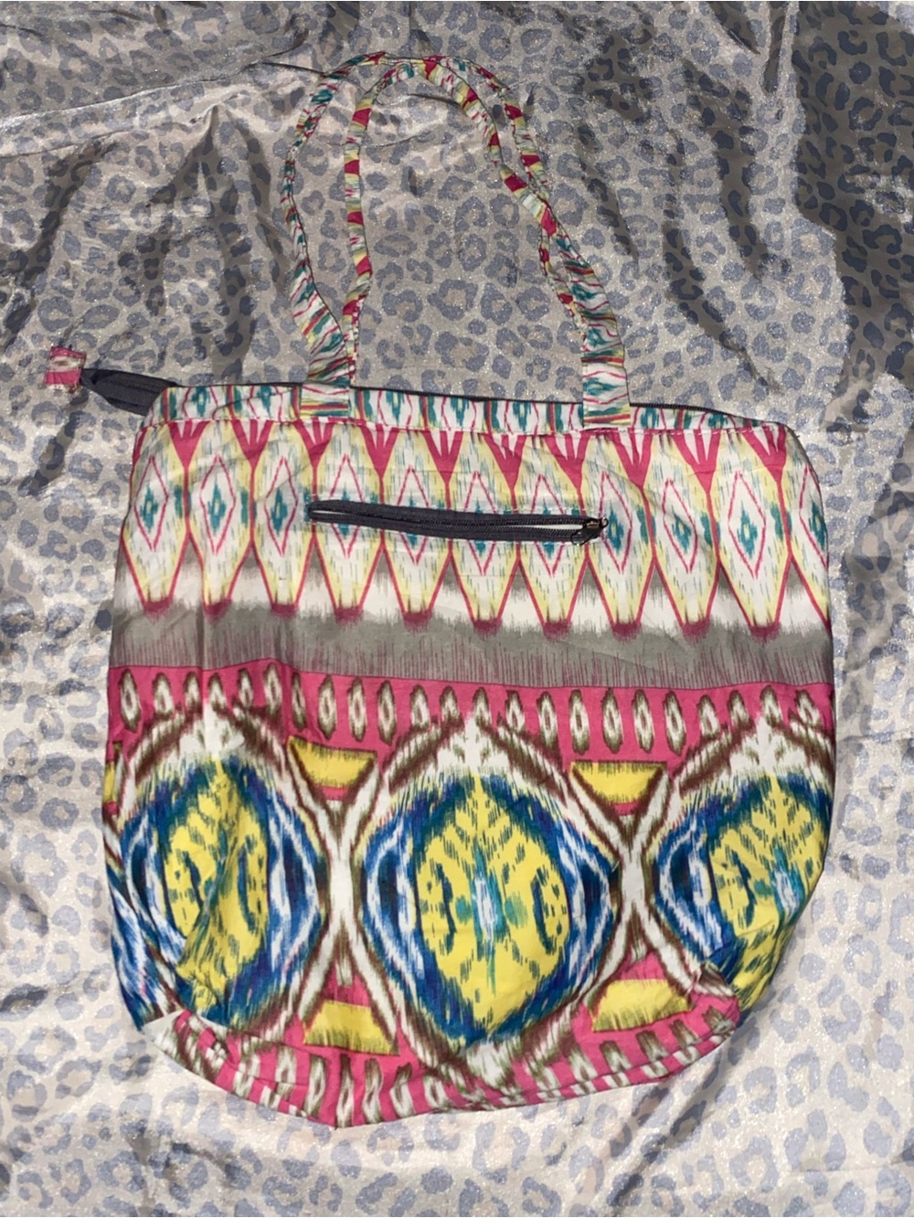 Stylish Multicolor Patterned Tote Bag